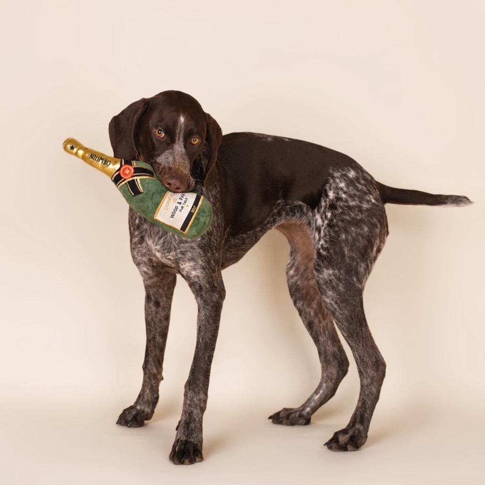 Wine Bottle Plush Squeaking Toy